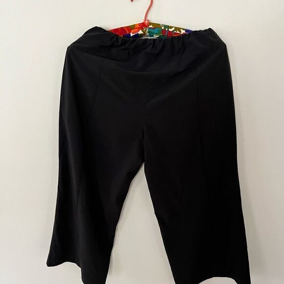 Athleta black cropped wide leg pants - Picture 4 of 5
